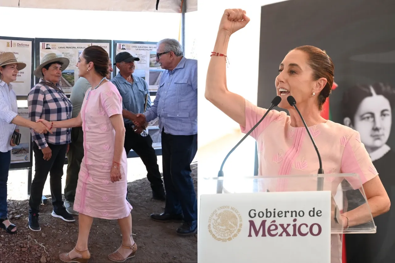 Avances clave en infraestructura: Sheinbaum supervisa obras estratégicas de salud y riego en Culiacán